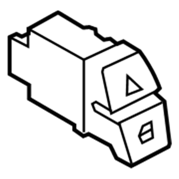 BMW 61-31-9-161-896 Switch, Hazard-Warning Centerlock