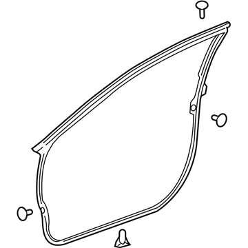 Lexus 67862-06230 WEATHERSTRIP, FR Doo