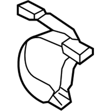 Hyundai 89830-0A000-CH Buckle Assembly-Rear Seat Belt, LH