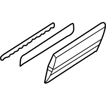 GM 15072435 Molding Asm, Intermediate Side Door *Pewter