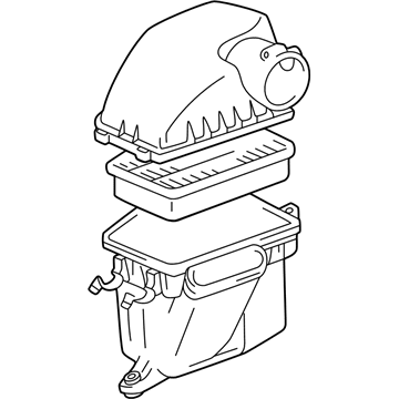 Lexus 17700-50241 Cleaner Assy, Air