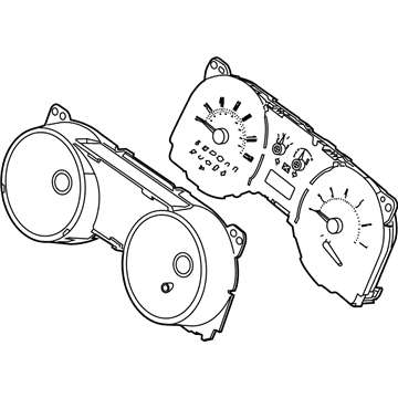 Ford BR3Z-10849-AA Cluster Assembly