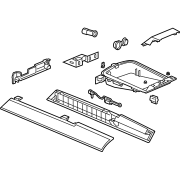 GM 89039713 Console Asm, Front Floor Lower *Shale