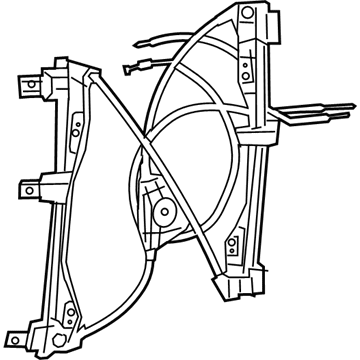 Mopar 68314748AA Front Door Window Regulator Right