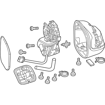 Honda 76208-TR0-A11 Mirror Set, Passenger Side