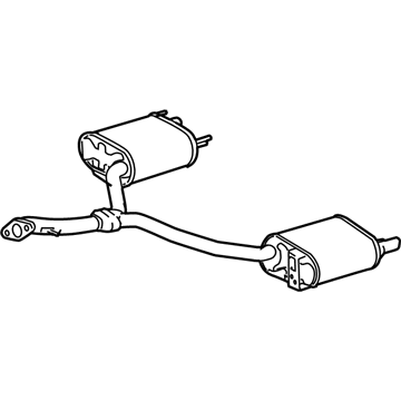 Lexus 17430-50270 Exhaust Tail Pipe Assembly