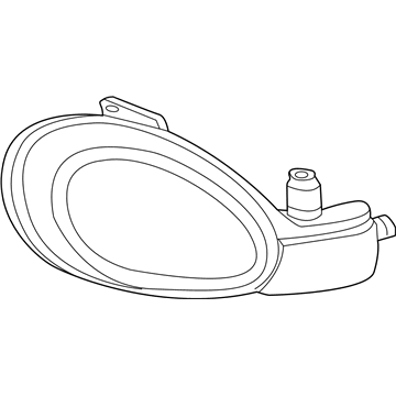 Mopar 5288509AH Headlamp Lamp Left