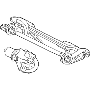 Nissan 28800-3NF0A Drive Assy-Windshield Wiper