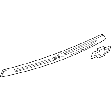 GM 84742602 APPLIQUE-RR CLSR CTR *EX BRT CHROMM