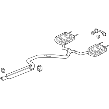 GM 84282476 Muffler & Pipe