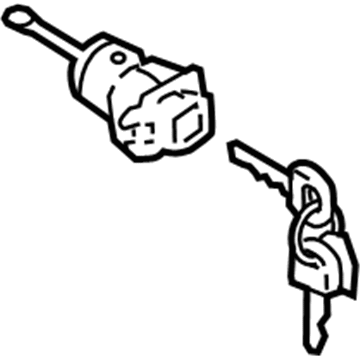 Hyundai 81970-3SA00 Door Key Sub Set, Left