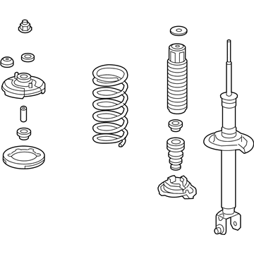 Honda 52610-TE0-A03 Shock Absorber Assembly, Right Rear