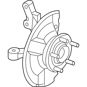 Mopar 68088535AD Front Knuckle And Hub