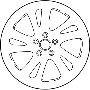 Infiniti D0300-5DA1B Aluminum Wheel