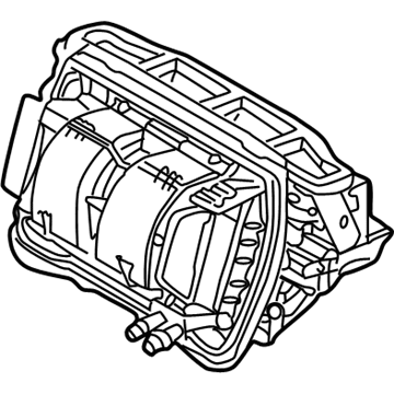 BMW 64-11-8-372-792 Empty Housing For Heater/Air Condit.Unit