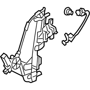 Honda 72750-SHJ-A22 Regulator Assembly, Left Rear Door Power