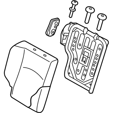 Nissan 88600-3VM0A Back Assy-Rear Seat, RH