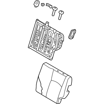 Nissan 88650-3VM0A Back Assy-Rear Seat, LH