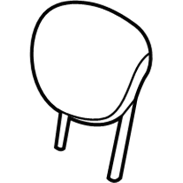 Nissan 86430-3VM1A Headrest Assy-Rear Seat
