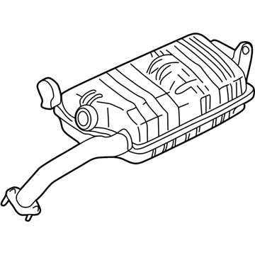 Hyundai 28700-2D810 Tail With Muffler Pipe