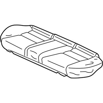 Honda 82131-TA5-A71ZA Cover, Rear Seat Cushion Trim (Graphite Black) (Leather)