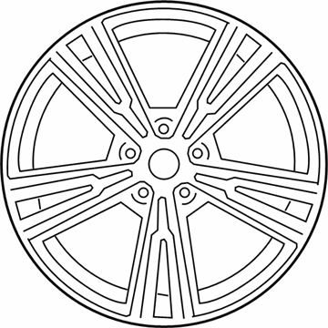 BMW 36-11-8-089-875 Disk Wheel, Light Alloy, In