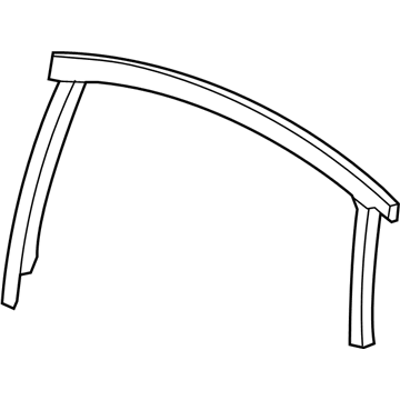 Mopar 68082823AG WEATHERSTRIP-Rear Door Flush Glass