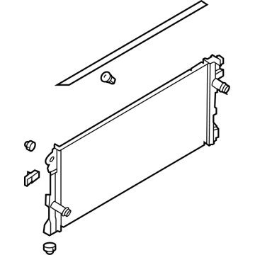 Ford MB3Z-8005-A RADIATOR ASY