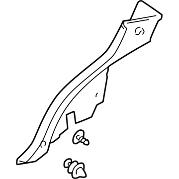 Lexus 62551-48020-A0 Garnish, Rear Seat Side, RH