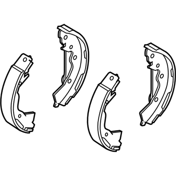 Kia 583051GA00 Rear Brake Shoe & Lining Kit