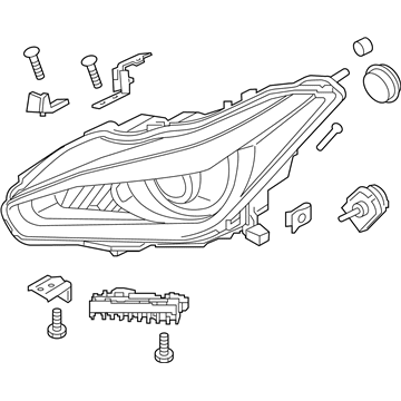 Infiniti 26060-4AP1B Left Headlight Assembly