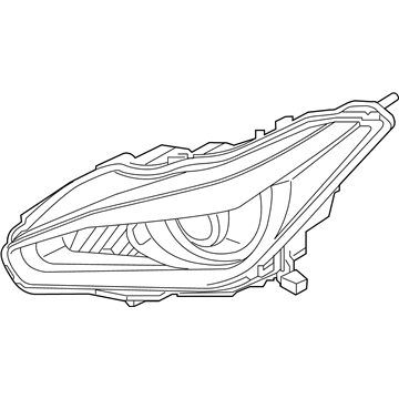 Infiniti 26025-4AP0A Headlamp Housing Assembly, Right