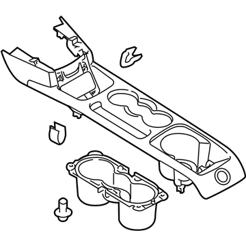 Ford BE8Z-54045A76-GB Console Panel