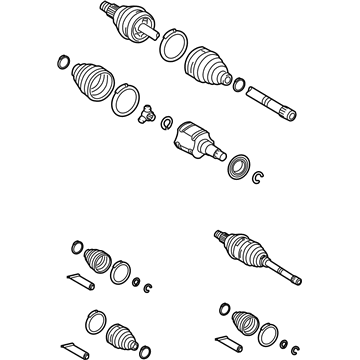 Toyota 42340-48030 Axle Shaft Assembly