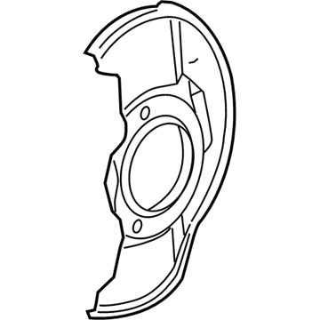 Honda 43110-S9A-E01 Plate, Passenger Side Parking Brake Back
