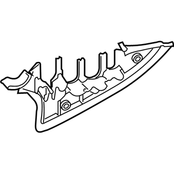 BMW 12-90-7-571-276 Sealing Partition Panel, Bottom Part