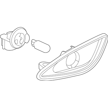 Hyundai 92302-K2000 Lamp Assembly-Side Repeater, RH