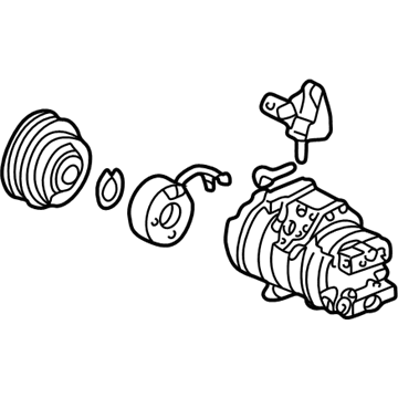 Acura 38810-P8E-A01 Compressor (Denso)