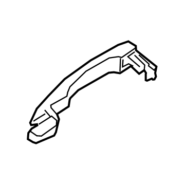 Nissan 80640-6CA4B Outside Handle Grip, Passenger Side