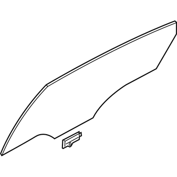 Hyundai 83420-B1010 Glass Assembly-Rear Door, RH