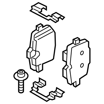 BMW 34-20-6-888-835 REPAIR KIT, BRAKE PADS ASBES