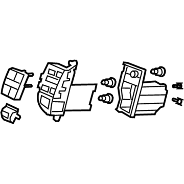 Honda 79620-TA0-A01ZB Switch Assembly, Automatic Air Conditioner (Neutral Mat Gun Metallic)