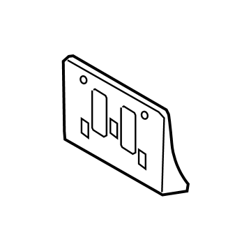 Toyota 52114-02200 License Bracket