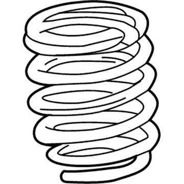 Toyota 48231-50410 SPRING, COIL, RR