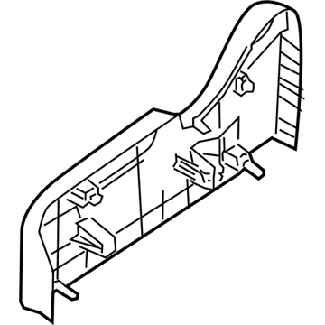 Nissan 87330-ET00B Finisher Assy-Cushion, Front Seat RH