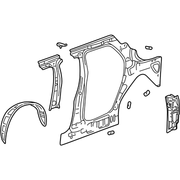 GM 88955387 Frame Asm, Body Side Inner