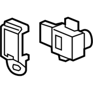 Honda 39680-TL0-G01ZL Sensor Assembly, Parking (Titanium Metallic)