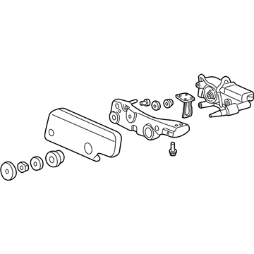 Honda 76700-S10-A02 Motor Assembly, Rear Windshield Wiper