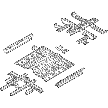 Kia 65100C6000 Panel Assembly-Floor, Center