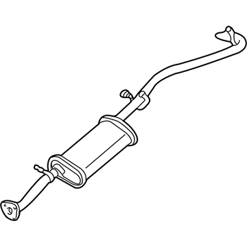 GM 15725776 Exhaust Muffler Assembly (W/ Exhaust Pipe & Tail Pipe)